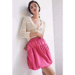 Anthropologie Maeve A-Line Mini Skirt Pink NWT SZ XL